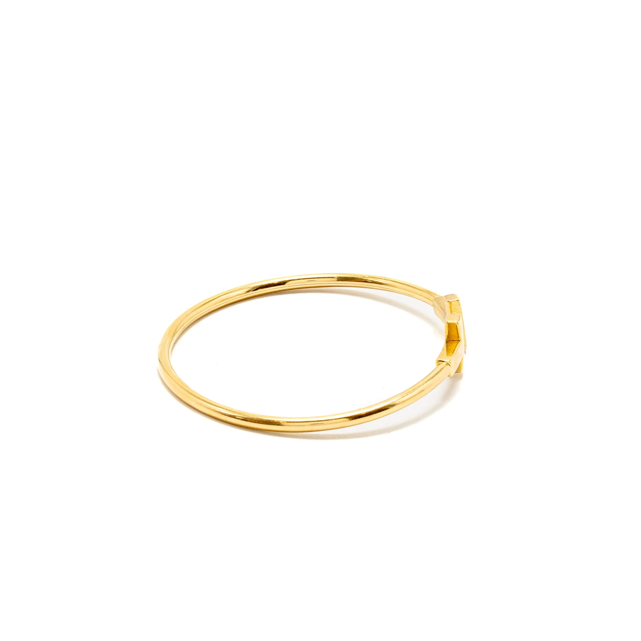 Tiffany Size S T Wire Bracelet Yellow Gold - Image 3