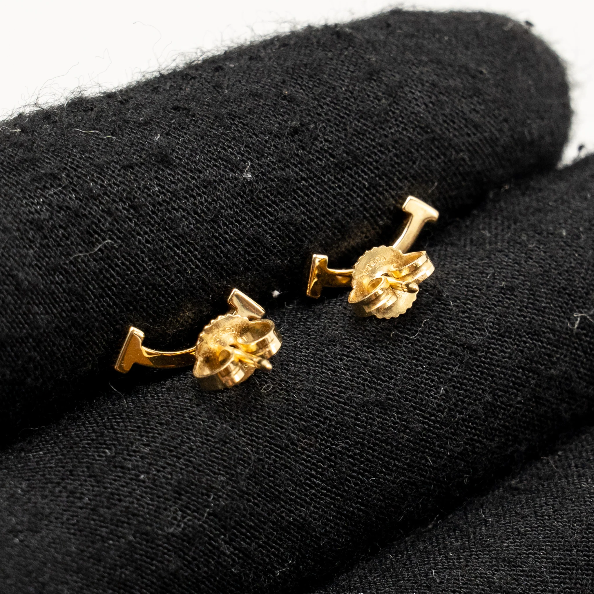 Tiffany T Smile Earrings, Mini Model Yellow Gold - Image 4
