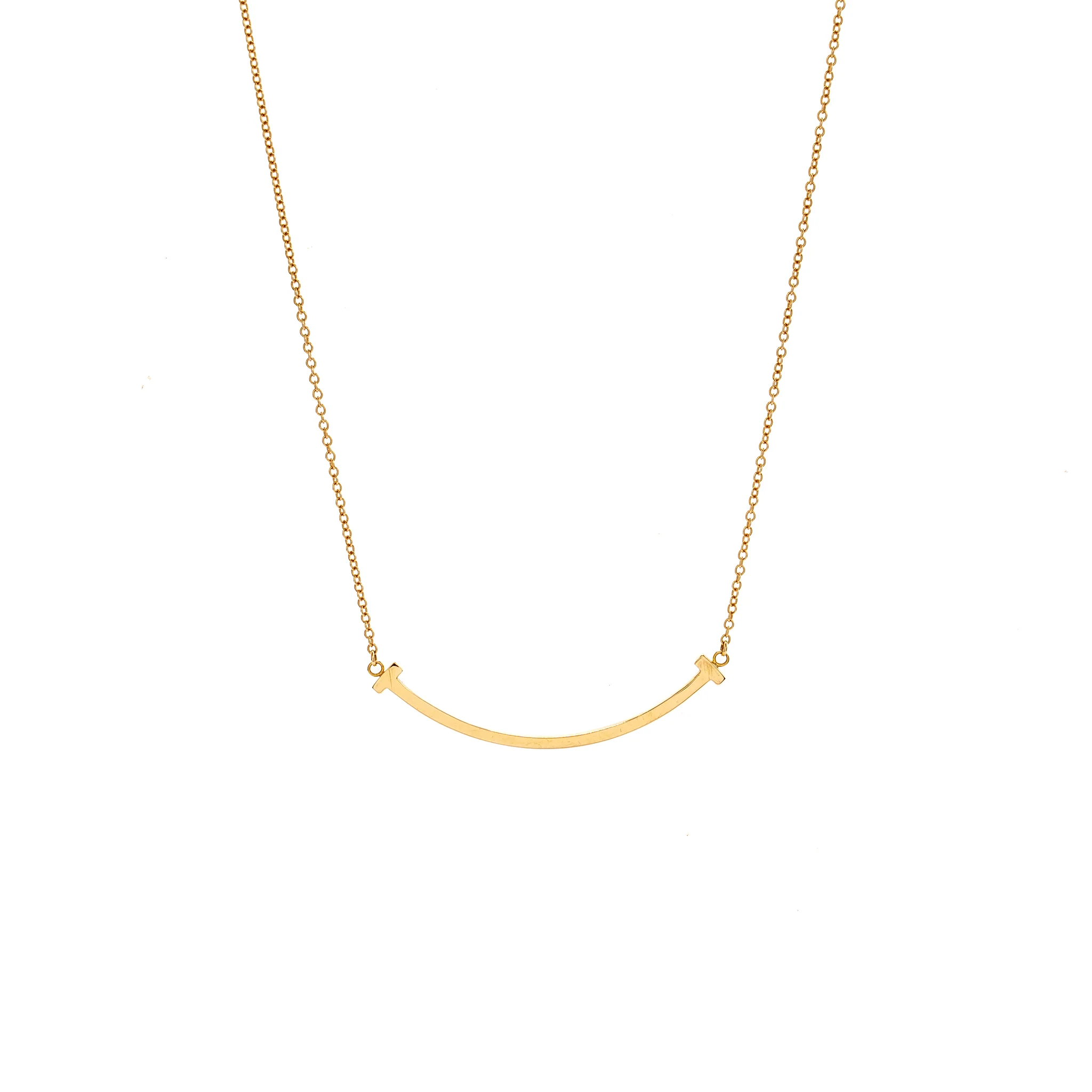 Tiffany T Smile Pendant Rose Gold, Small Model