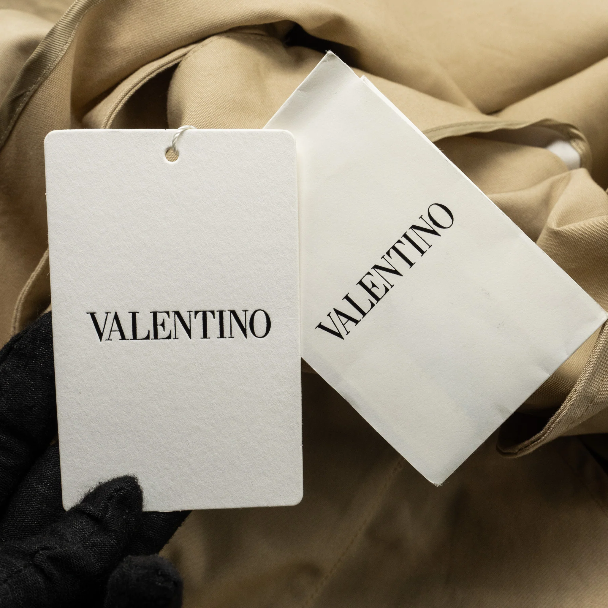 Valentino Size 36 Trench Coat Cotton Beige - Image 8