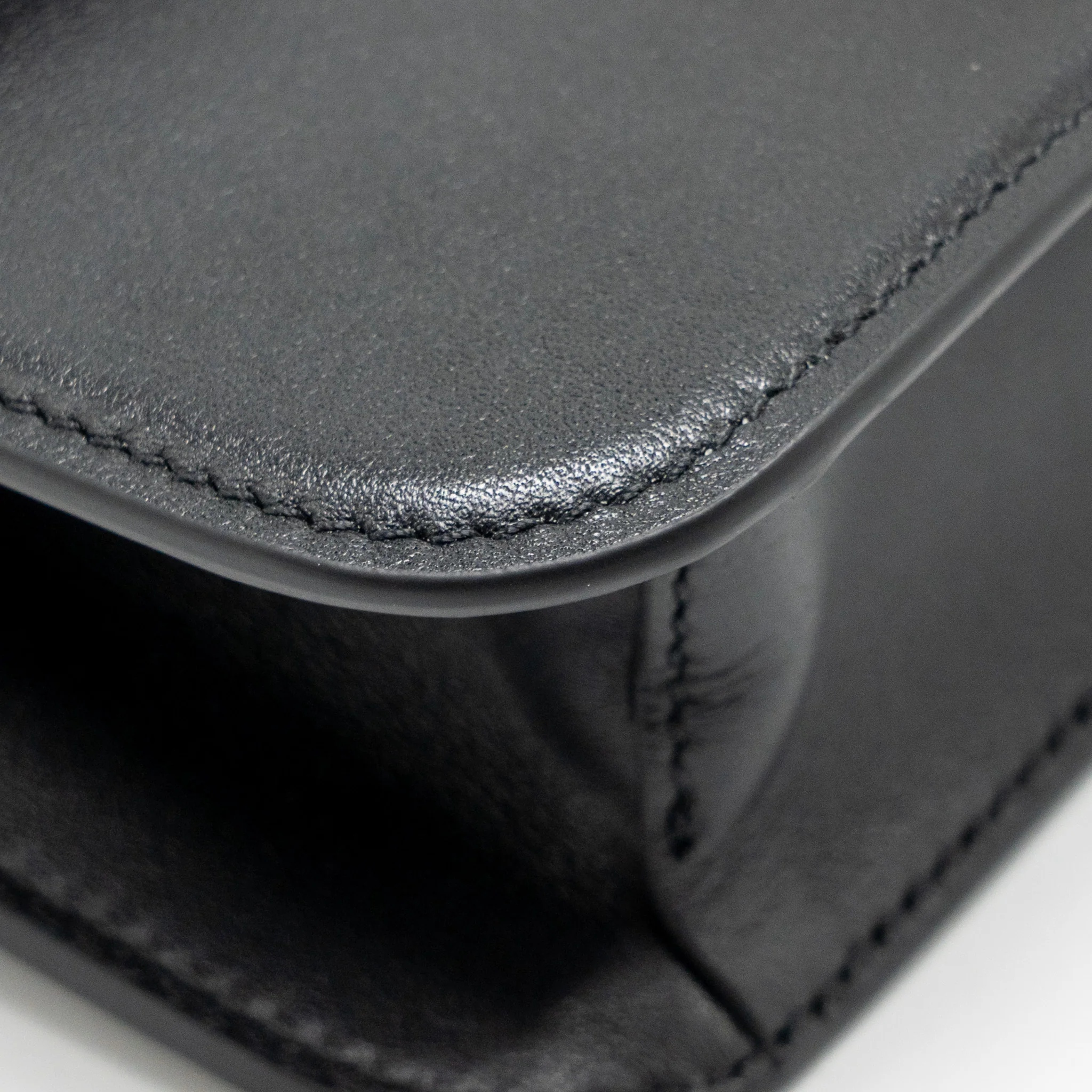 Valentino Small V Logo Crossbody Bag Calfskin Black GHW - Image 9