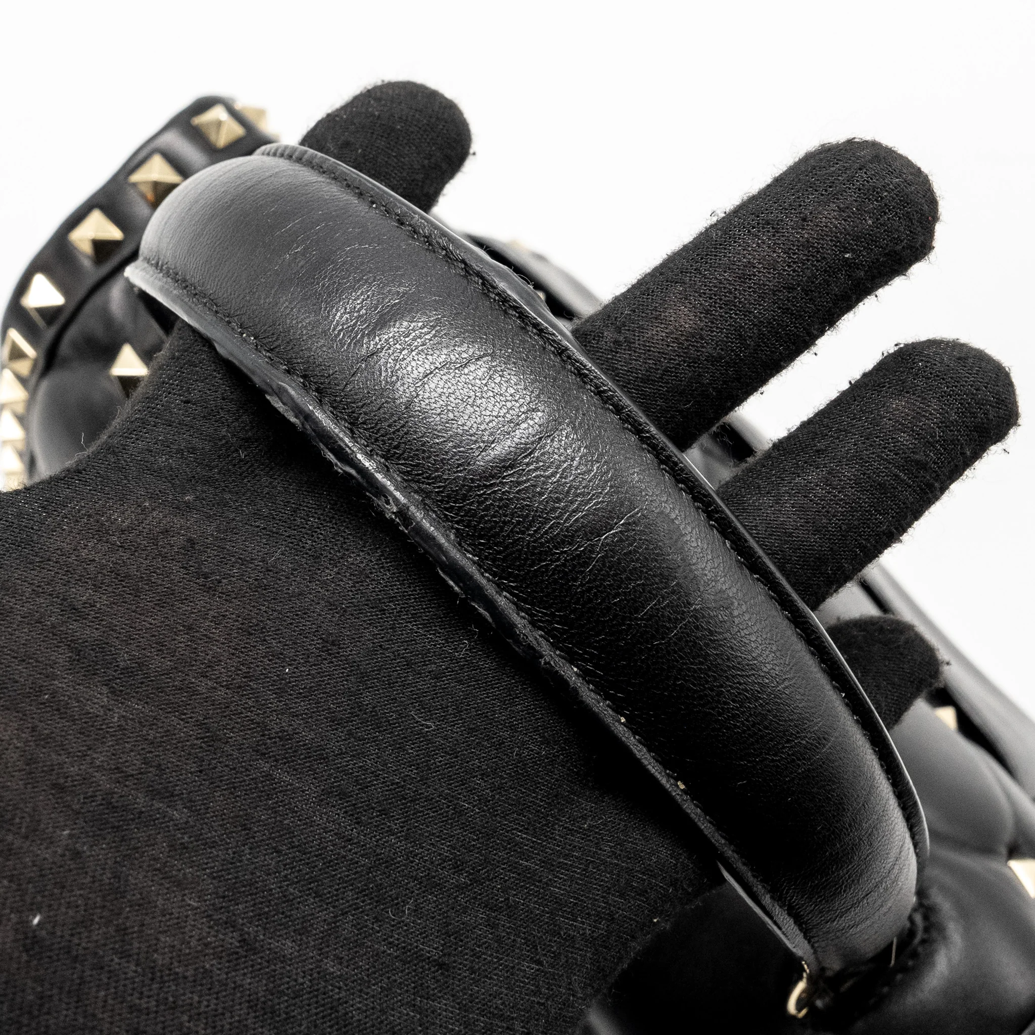 Valentino Top Handle Quilted Candystud Flap Bag Lambskin Black LGHW - Image 12