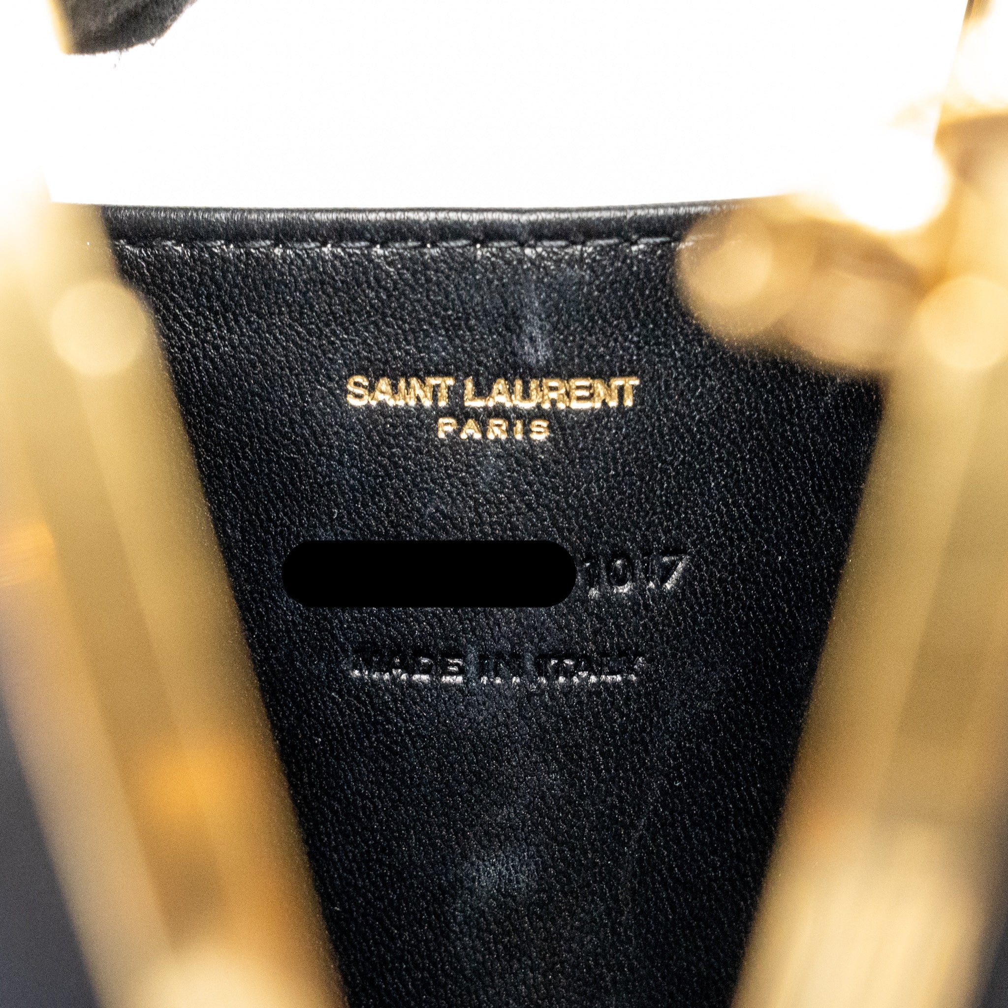Saint Laurent/YSL Boite Love Clutch with Chain Leather Black GHW - Image 12