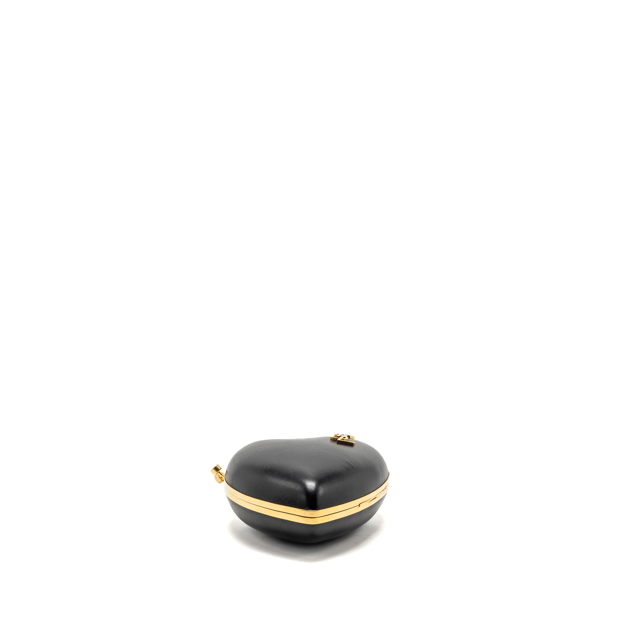 Saint Laurent/YSL Boite Love Clutch with Chain Leather Black GHW - Image 6